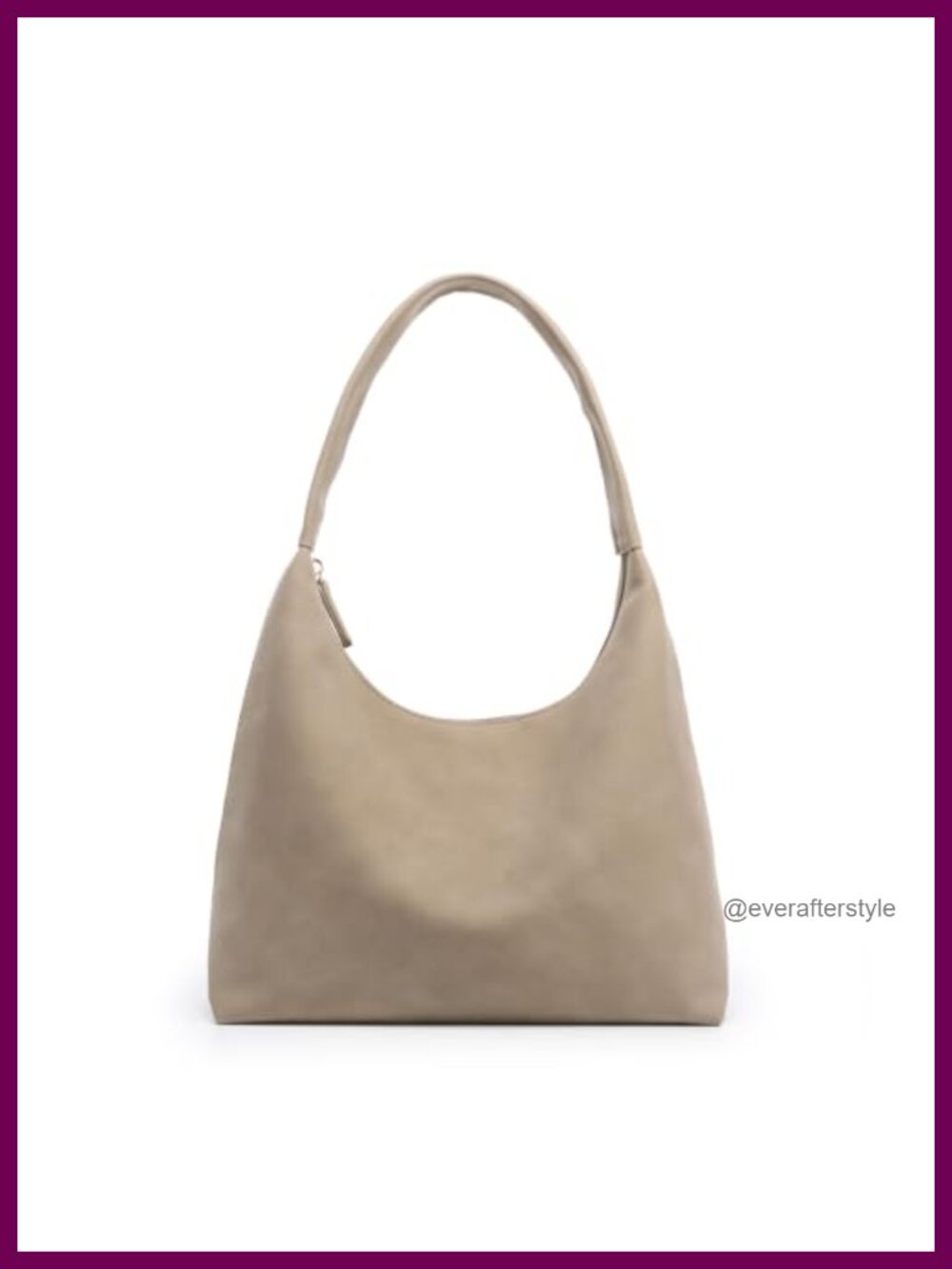Small PU Leather Hobo Shoulder Bag Y2K Crescent Purse with Zip Pockets